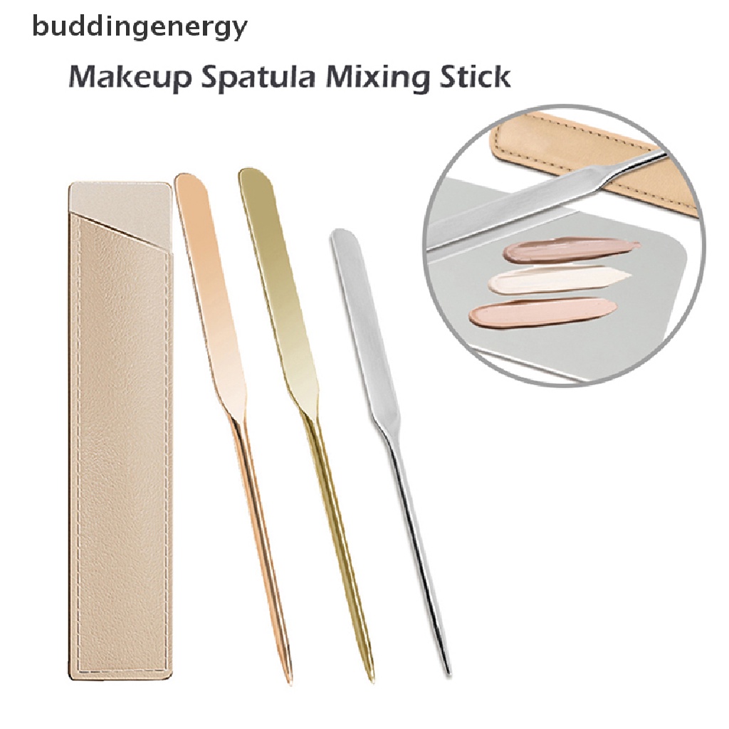 {BUDDI} Thìa Múc Nước Hoa Hồng Hai Đầu Bằng Thép Không Gỉ Với Túi PU {BUDDI}
