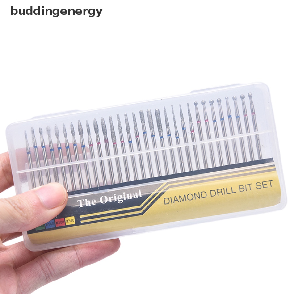 Set 30 Mũi Khoan Kim Cương 3 / 32 '' Dùng Để Mài Giũa Móng Tiện Dụng