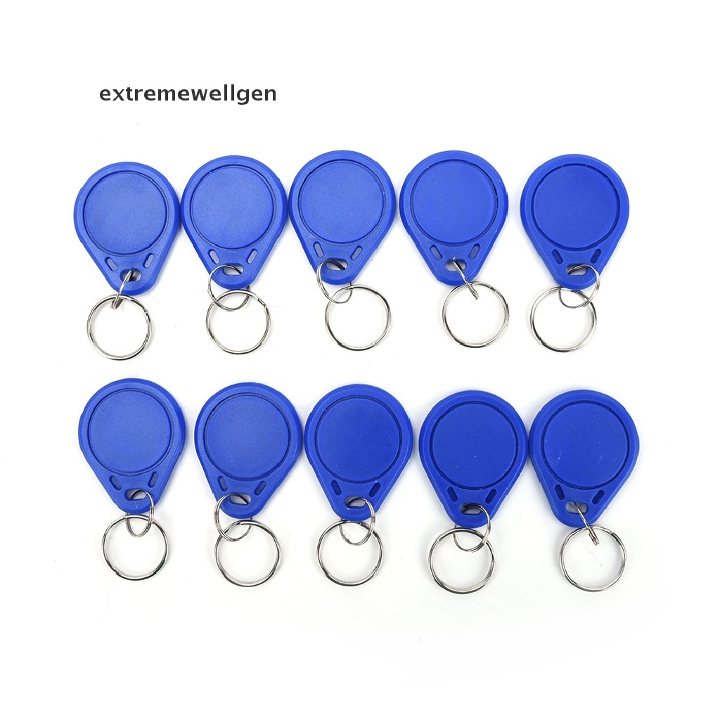 Bộ 10 Móc Khóa 13.56MHz RFID IC Keyfobs Token Chất Lượng Cao