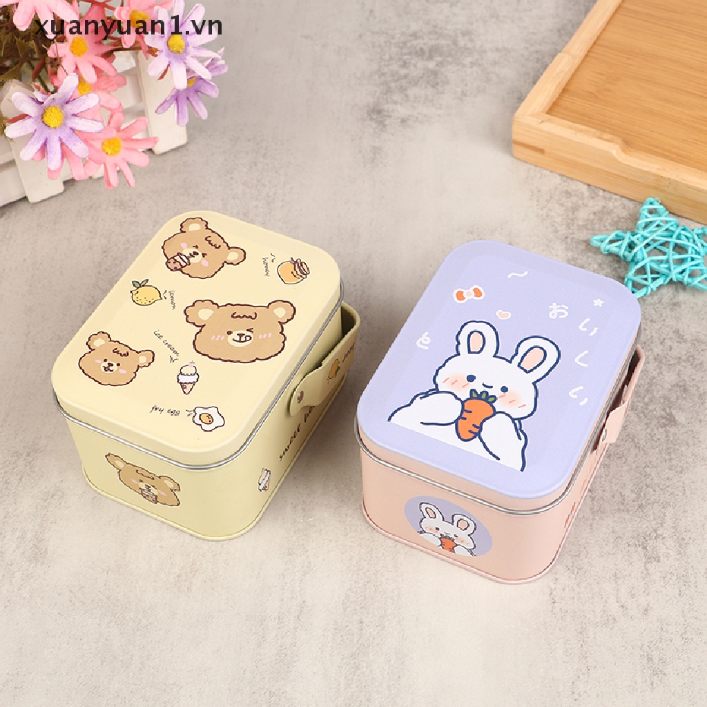 Hộp Thiếc Đựng Bánh Kẹo Hình Vali Nhỏ Xinh Kiểu Vintage