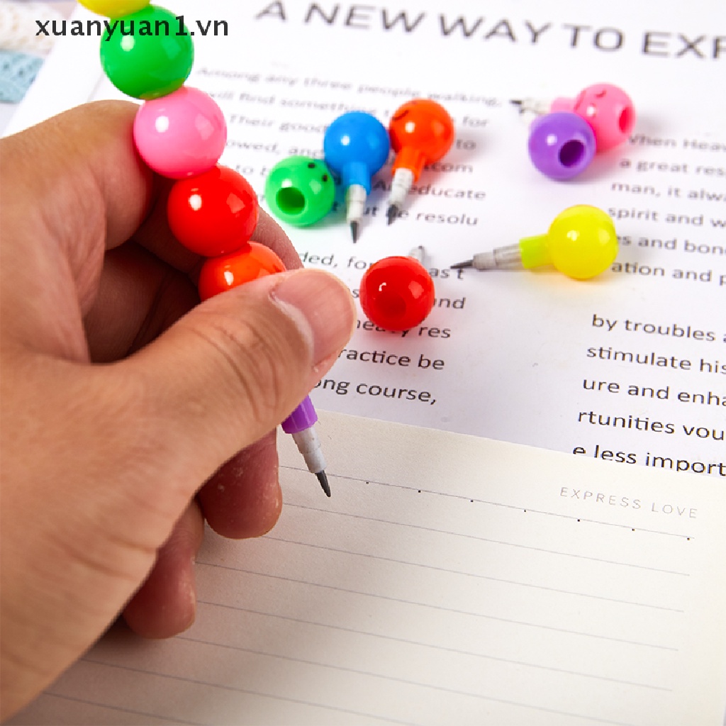 Set 2 Bút Chì Họa Tiết Mặt Cười Hoạt Hình Xinh Xắn