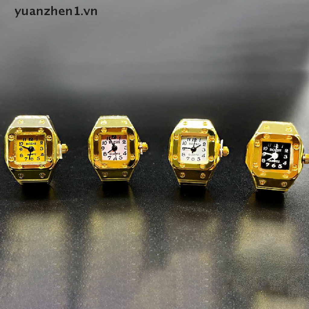 Nhẫn Đồng Hồ Co Giãn Phong Cách Punk Hip hop Cá Tính Cho Cặp Đôi