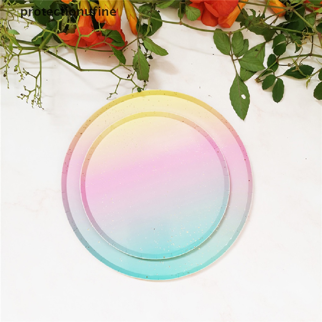 Set 10 Cốc / Đĩa Giấy Dùng Một Lần Trang Trí Tiệc Cưới / Sinh Nhật