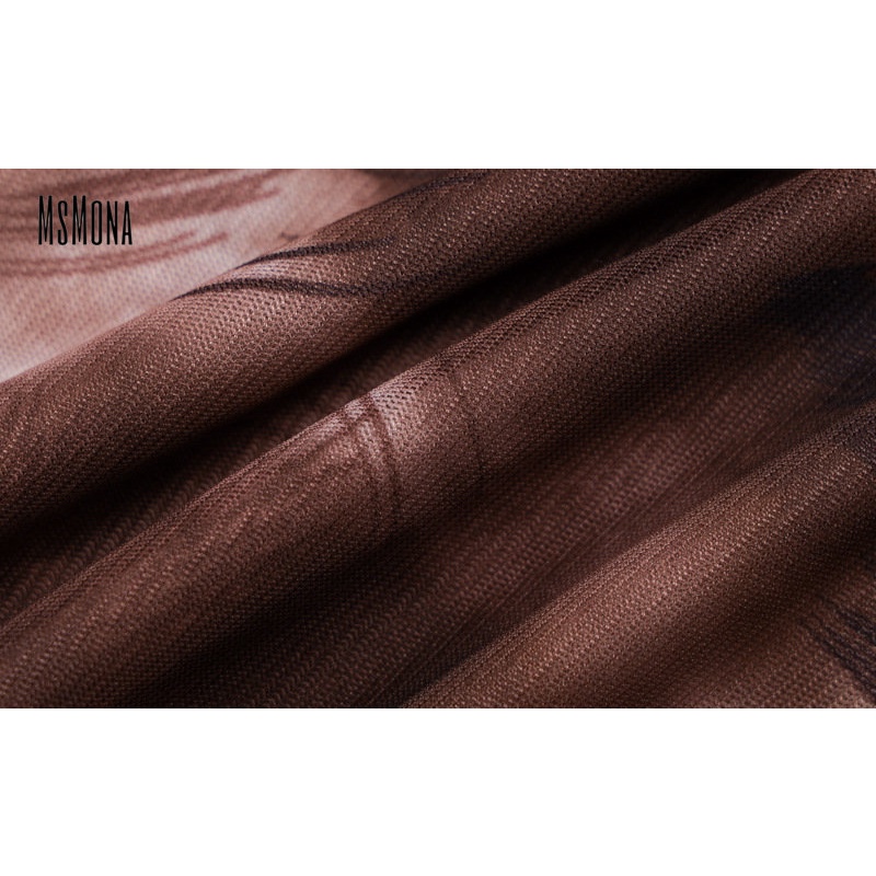 Đầm Tay Dài Trễ Vai In Họa Tiết Màu Sắc Thời Trang 2023 Cho Nữ