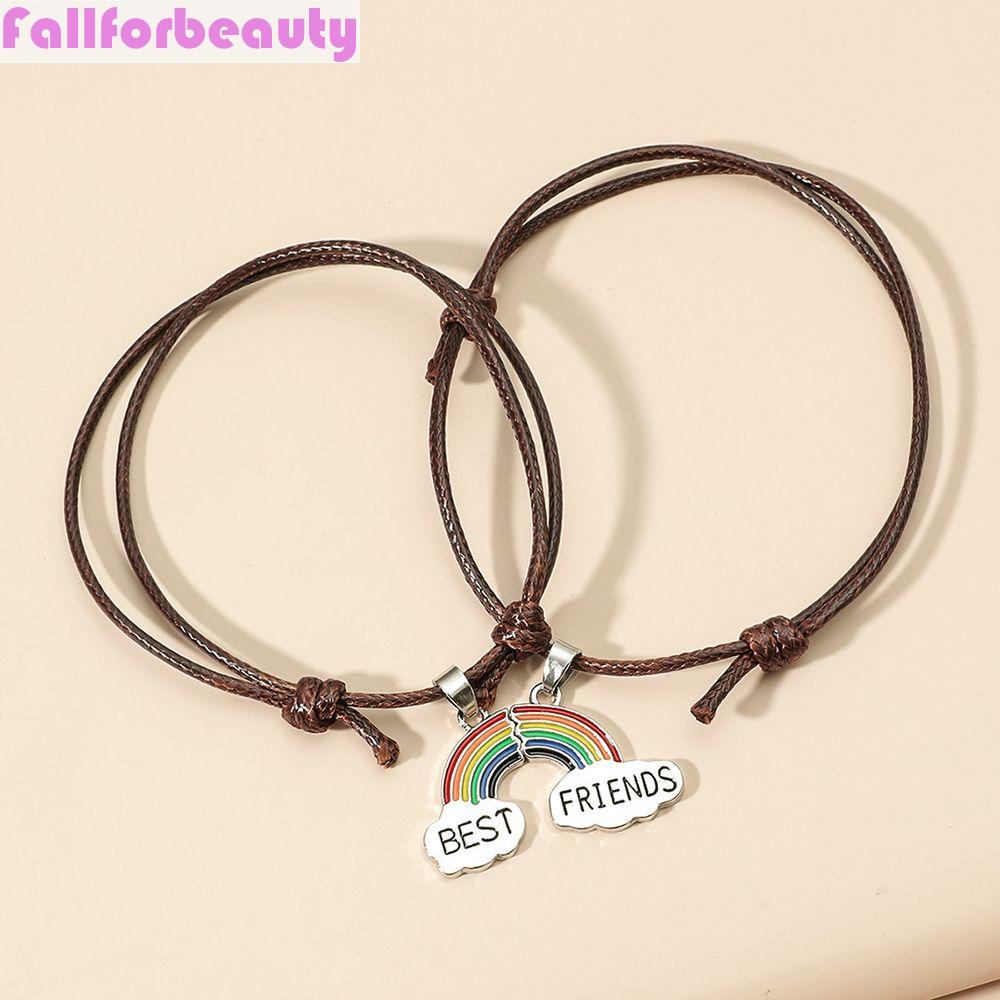 Vòng Tay Cầu Vồng May Mắn Phong Cách Hàn Quốc Cho Bạn Thân