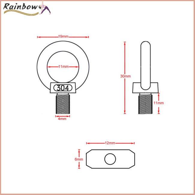 Ốc Vít M4 Bằng Inox 304 Chuyên Dụng Cho Lều Cắm Trại Rv Caravan