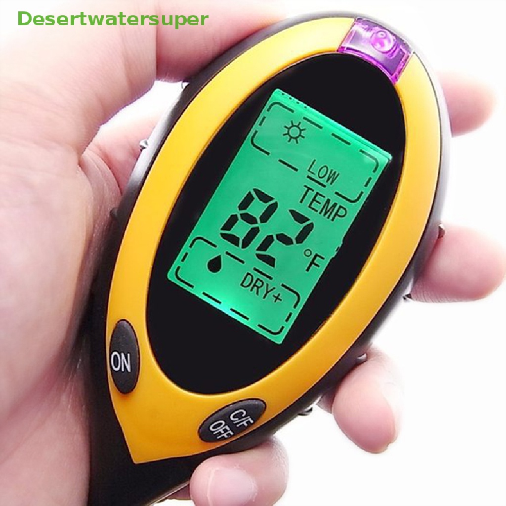 Máy Đo Độ PH / Độ Ẩm / Ánh Sáng Mặt Trời 4 Trong 1 Có Màn Hình LCD Hot!