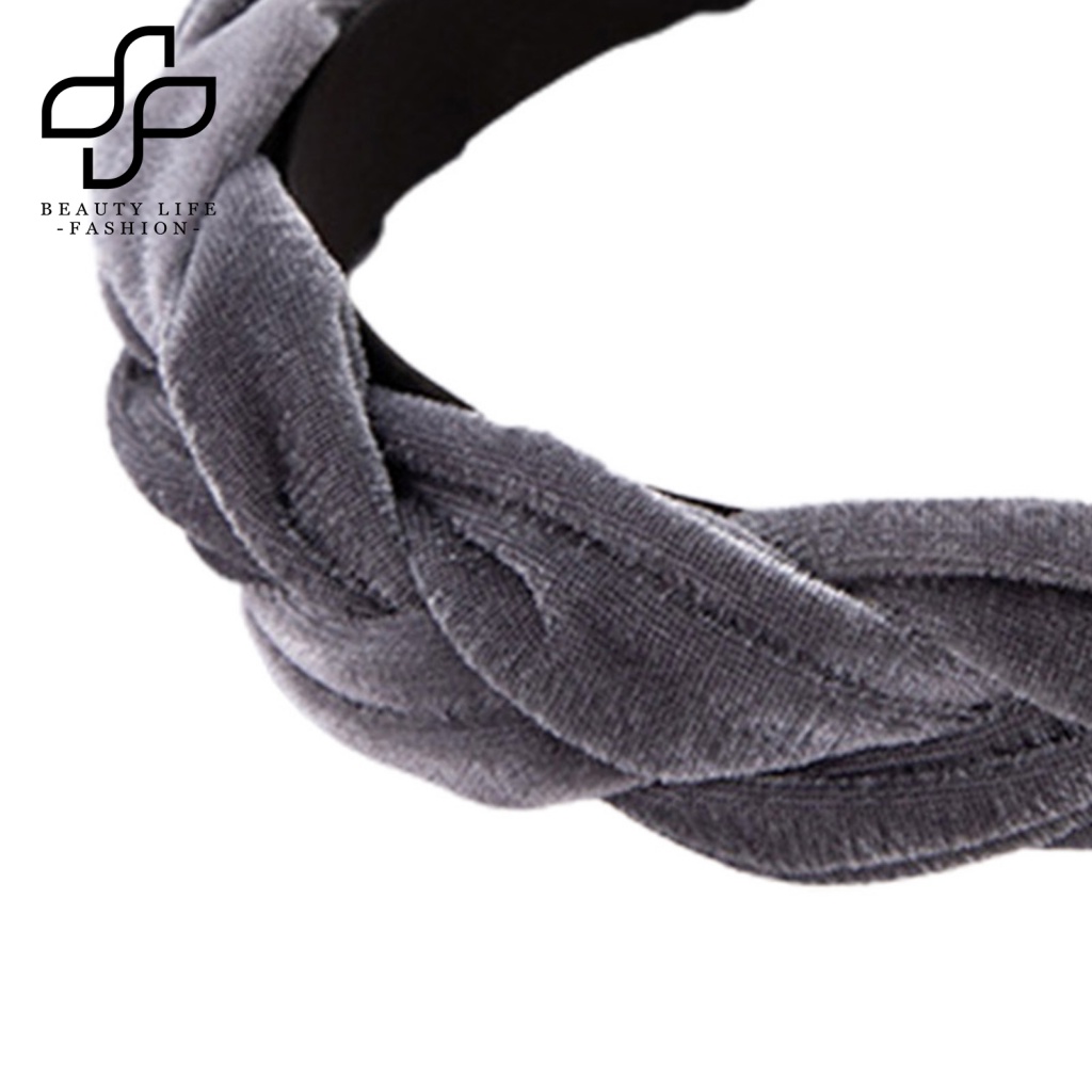 Băng Đô Cài Tóc Bản Rộng Màu Trơn Phong Cách Hàn Quốc Đơn Giản Thời Trang Cho Nữ