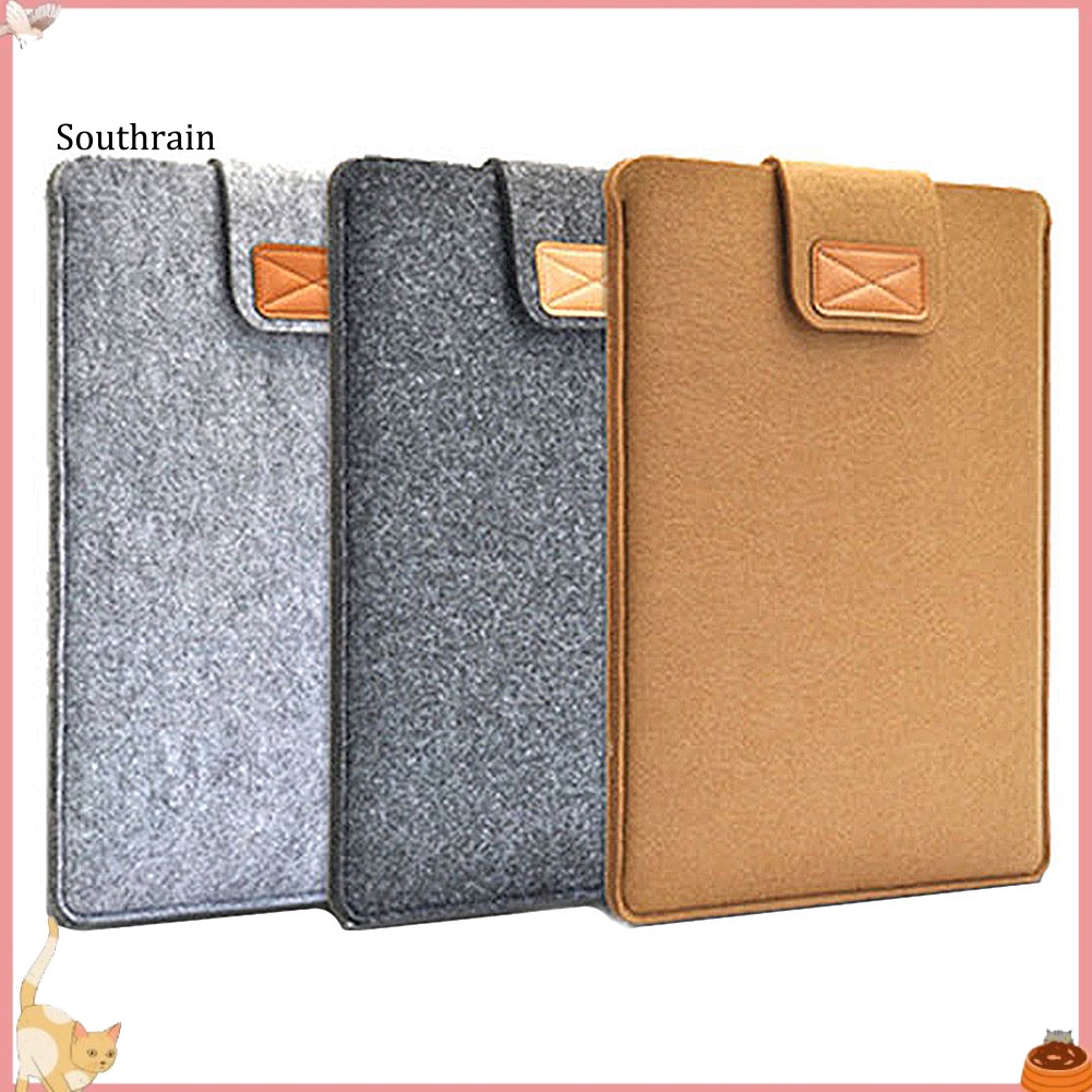 Túi Đựng Bảo Vệ Chống Trầy Bằng Vải Nỉ Mềm Cho Macbook Ultrabook Laptop Tablet