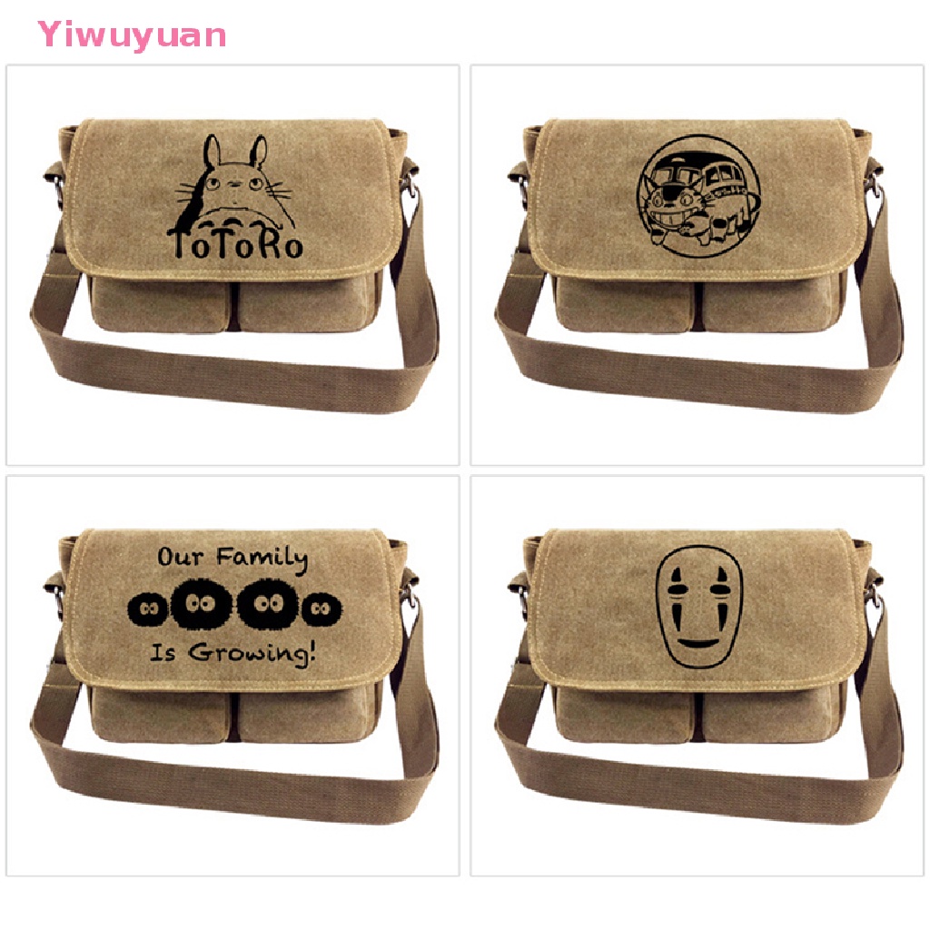 Túi Đeo Chéo Canvas Họa Tiết Hoạt Hình Anime Mới