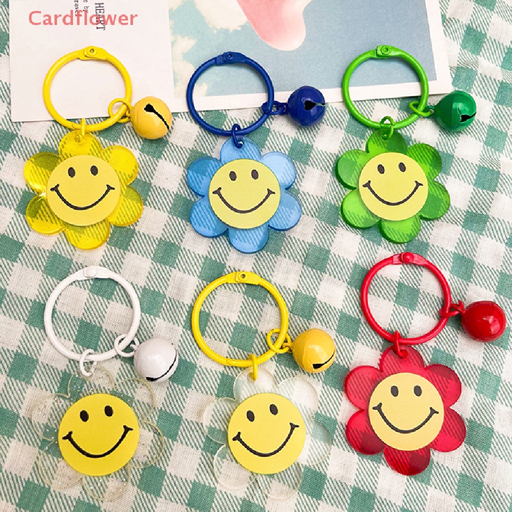 Móc Khóa Acrylic Trong Suốt Hình Hoa Hướng Dương Dễ Thương Mới