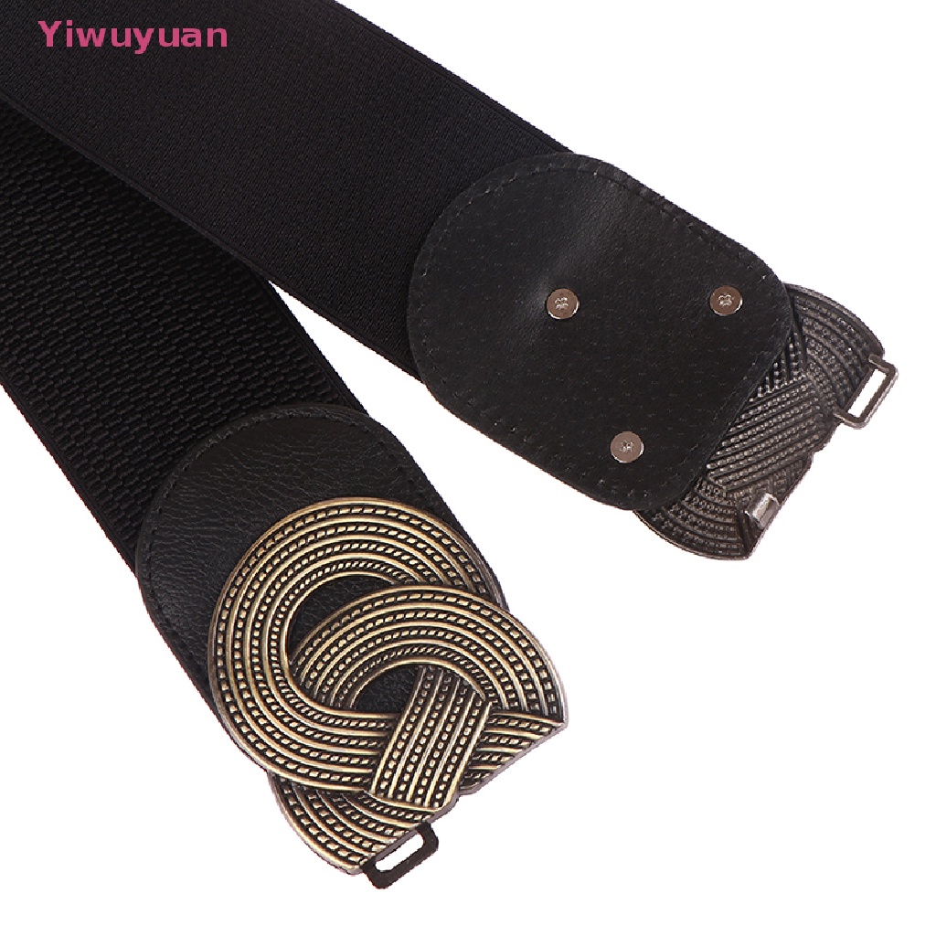 Thắt Lưng Nữ Bản Rộng Co Giãn Khóa Kim Loại Thanh Lịch Mới