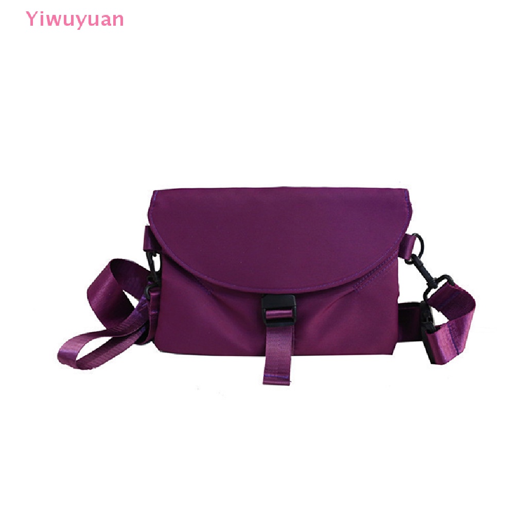Túi Đeo Chéo Nylon Màu Trơn Chống Thấm Nước Đựng Điện Thoại Thời Trang Cho Nam Và Nữ