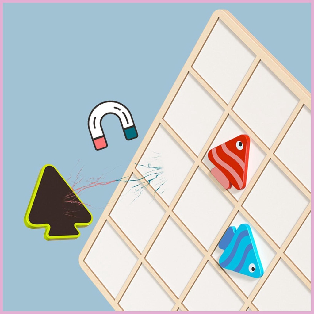 Đồ Chơi Khối Xếp Hình Học Cá Nhiều Màu Sắc Có Nam Châm Hít Cho Trẻ Em