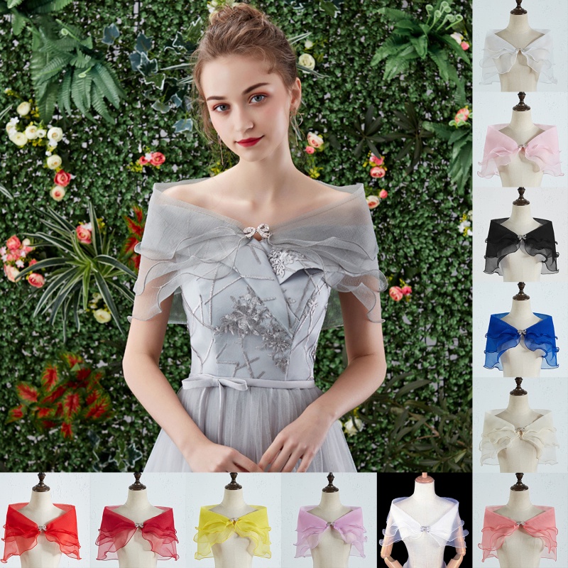 Phụ nữ đám cưới hoa ren bọc khăn choàng khăn choàng một vai thanh lịch