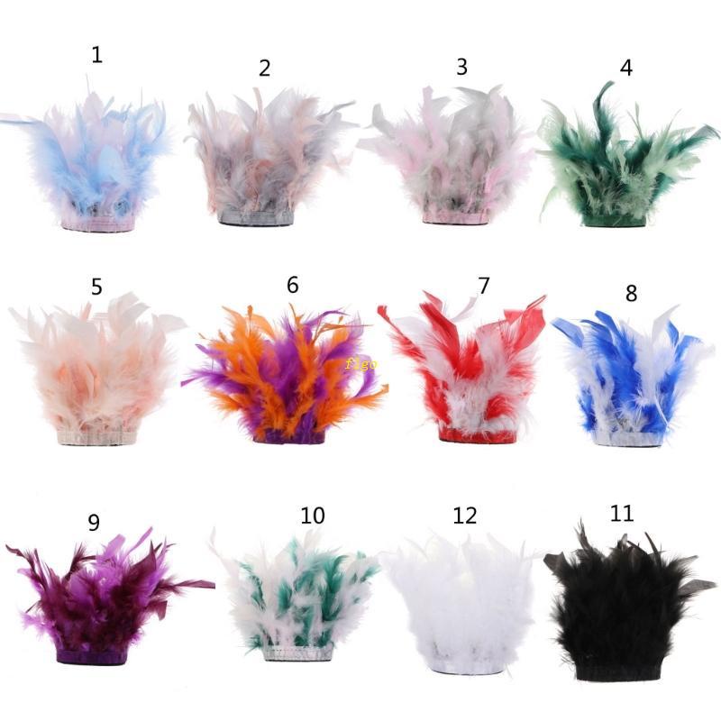 Flgo Lông Vũ Đà Điểu Tự Nhiên Quyến Rũ Đeo Cánh Tay / Cổ Chân Cho Nữ