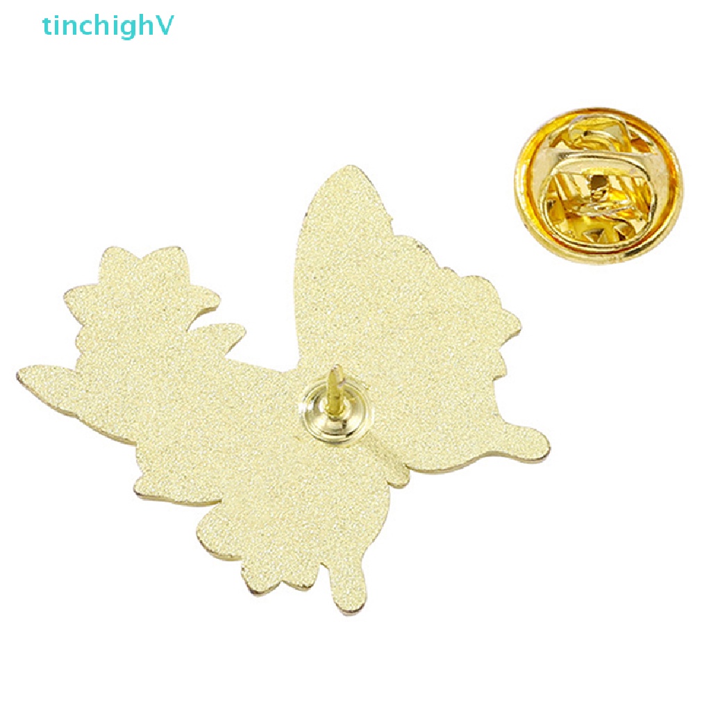 [TinchighV] Ghim Cài Áo Hình Cánh Bướm Hoa Tráng Men Tùy Chỉnh Côn Trùng Hoạt Động