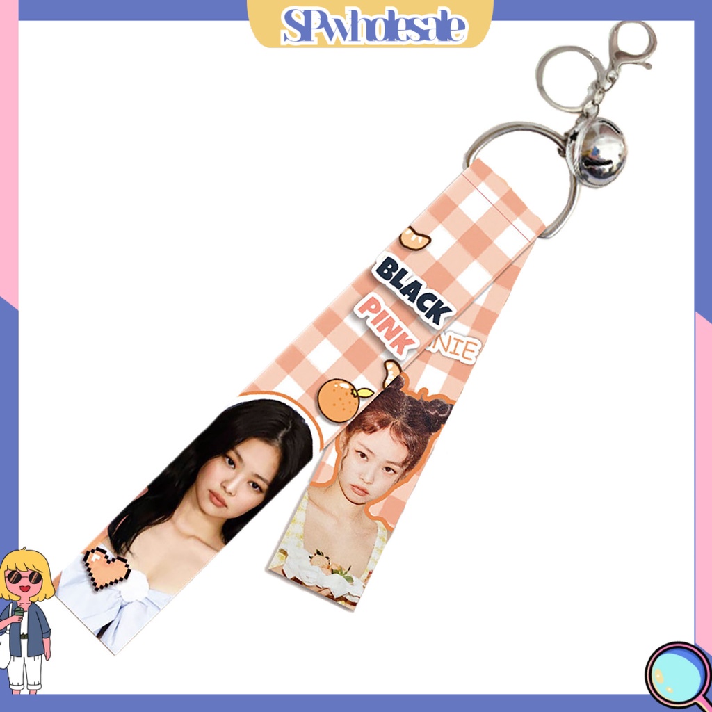 &lt;SPwholesale&gt; Móc Khóa Dây Ruy Băng In Hình Nhóm Nhạc Blackpink &lt; SPwholesale &gt;