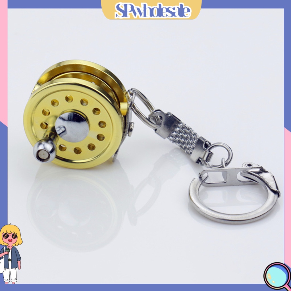 &lt;SPwholesale&gt; Giá Đỡ Máy Câu Cá Mini Bằng Hợp Kim Nhôm Có Móc Khóa