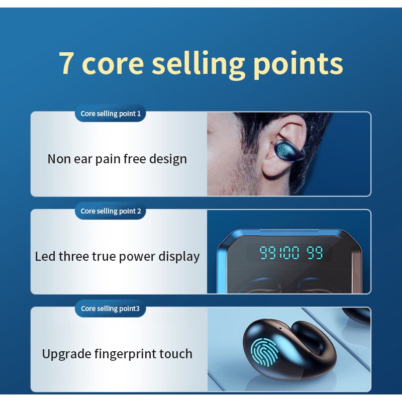 Tai Nghe Bluetooth Không Dây TWS Cảm Ứng Điều Khiển Cảm Ứng Giảm Tiếng Ồn