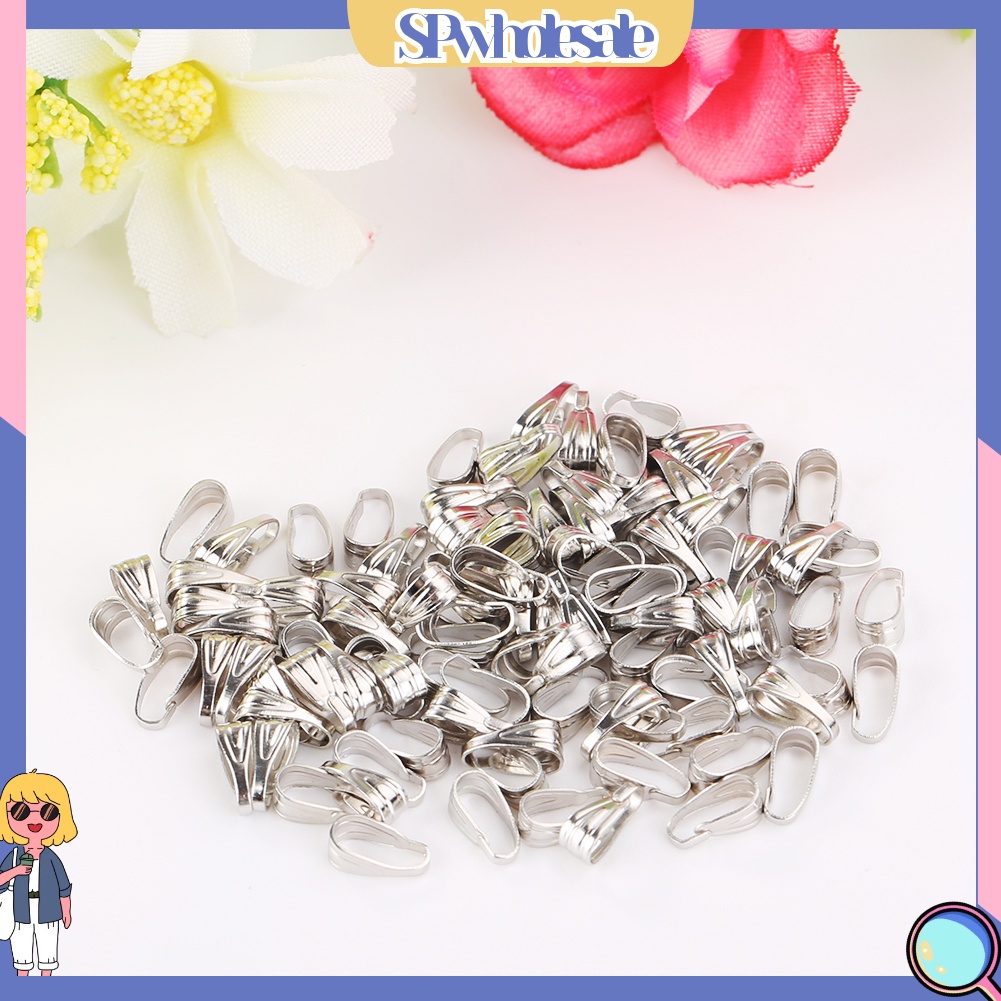 &lt;SPwholesale&gt; Set 100 Đầu Kẹp Nối Vòng cổ Tiện Lợi