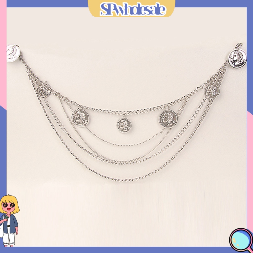 &lt;SPwholesale&gt; Dây Xích Đeo Hông / Thắt Lưng Nhiều Lớp Trang Trí Đường Phố Thời Trang