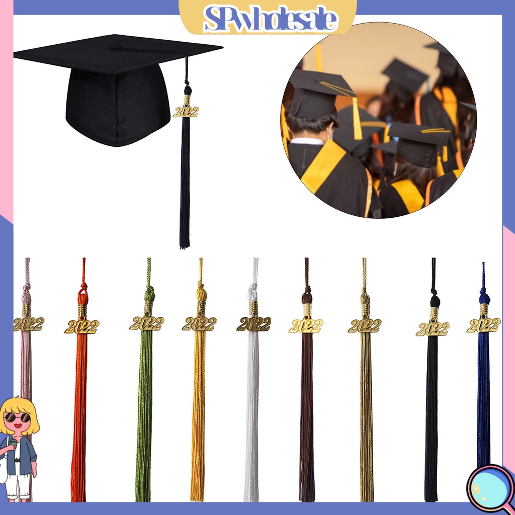 &lt;SPwholesale&gt; Bộ Thẻ Học Tập Tua Rua Nhiều Màu Sắc Bằng Kim Loại Trang Trí Lễ Tốt Nghiệp