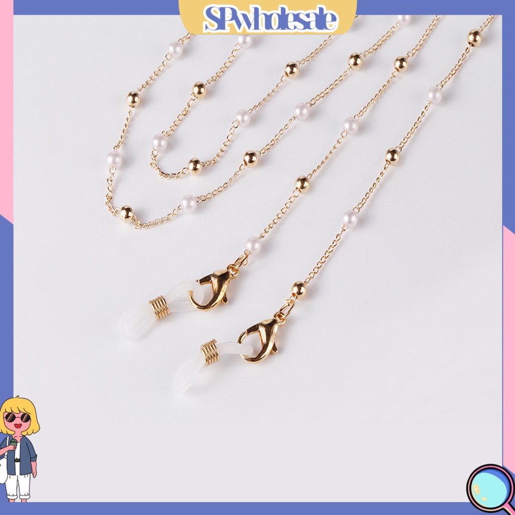 &lt;SPwholesale&gt; Dây Mắt Kính Xích Hợp Kim Màu Sáng Sành Điệu Trang Trí Hạt Cườm Cho Bữa Tiệc