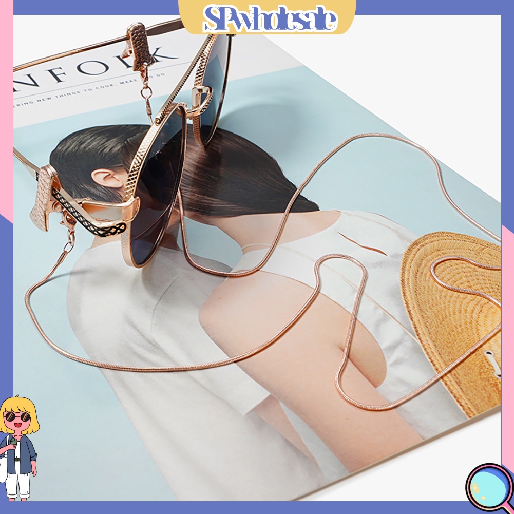 &lt;SPwholesale&gt; Dây Xích Kẹp Mắt Kính Chống Trượt Bằng Kim Loại Thời Trang