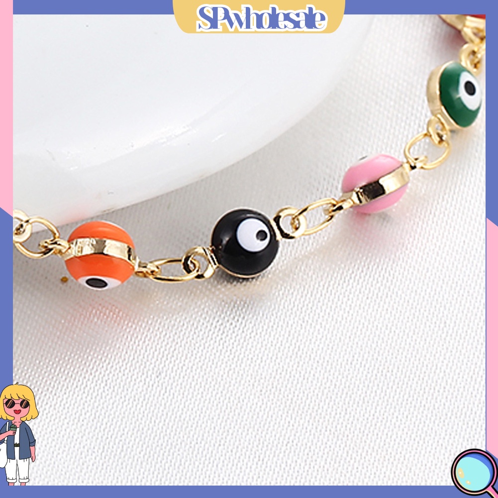 &lt;SPwholesale&gt; Lắc Chân Chuỗi Hạt Nhiều Màu Sắc Có Thể Điều Chỉnh Phong Cách Retro