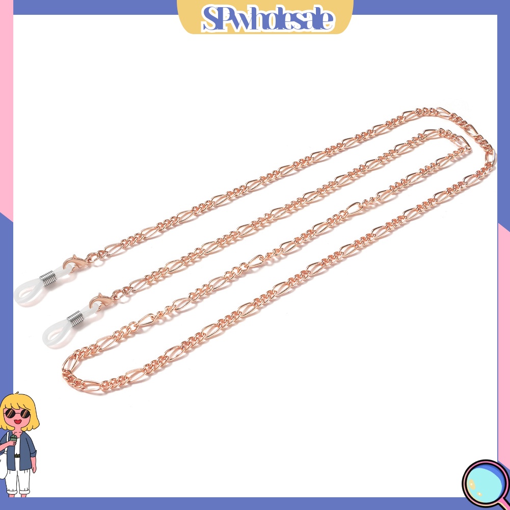 &lt;SPwholesale&gt; Kính Đọc Sách Có Dây Đeo Cổ Bằng Kim Loại Chống Trượt Có Thể Điều Chỉnh