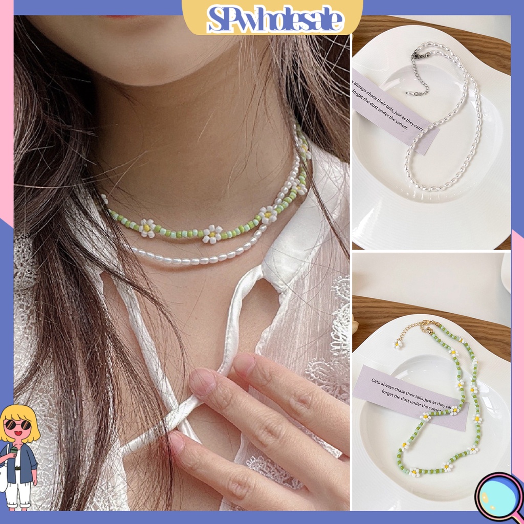 &lt;SPwholesale&gt; Vòng cổ Hạt Ngọc Trai Nhân Tạo Thời Trang Dành Cho Nữ