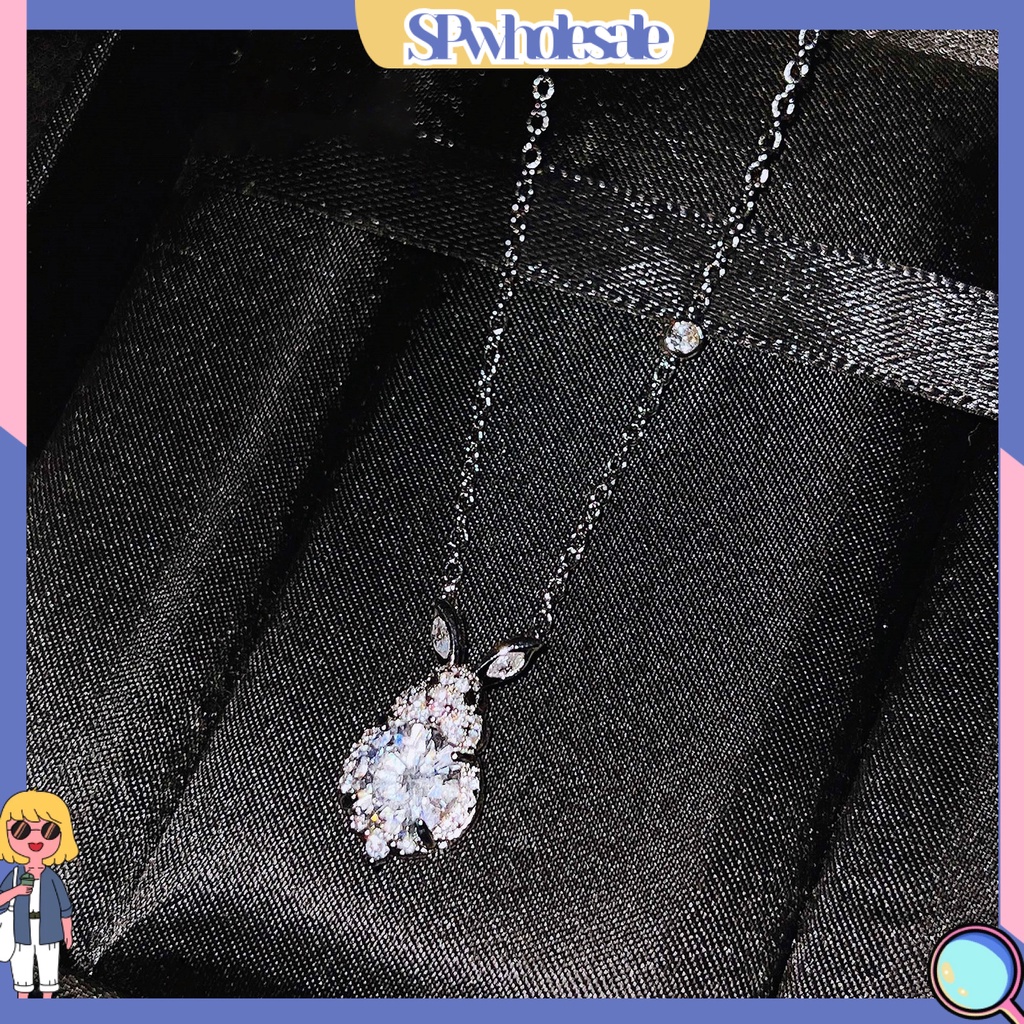 &lt;SPwholesale&gt; Vòng cổ Mặt Hình Thỏ Đính Đá Bằng Đồng Thanh Lịch Tinh Tế Thời Trang Dành Cho Nữ