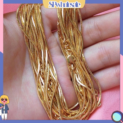 &lt;SPwholesale&gt; Vòng cổ Hợp Kim Hình Rắn Độc Đáo 16-30 inch