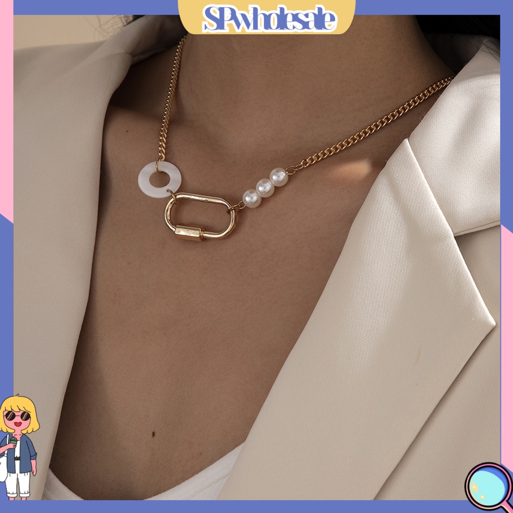 &lt;SPwholesale&gt; Vòng Cổ Choker Đính Ngọc Trai Nhân Tạo Đơn Giản Phong Cách Retro