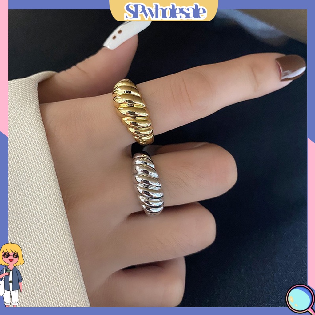 &lt;SPwholesale&gt; Nhẫn Hở Điều Chỉnh Được Kích Thước Ngoại Cỡ Trang Sức Kiểu Pháp Cổ Điển Cá Tính Trang Sức Cho Nữ