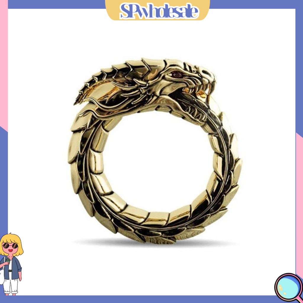 &lt;SPwholesale&gt; Nhẫn Hình Rồng Khổng Lồ Có Thể Điều Chỉnh Kích Cỡ