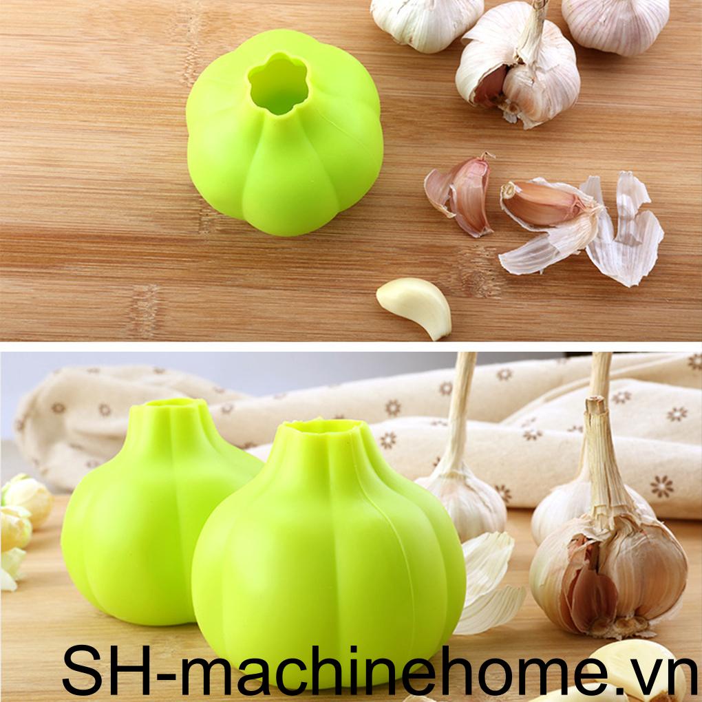 Dụng Cụ Bóc Vỏ Tỏi Bằng Silicone Co Giãn Tiết Kiệm Thời Gian