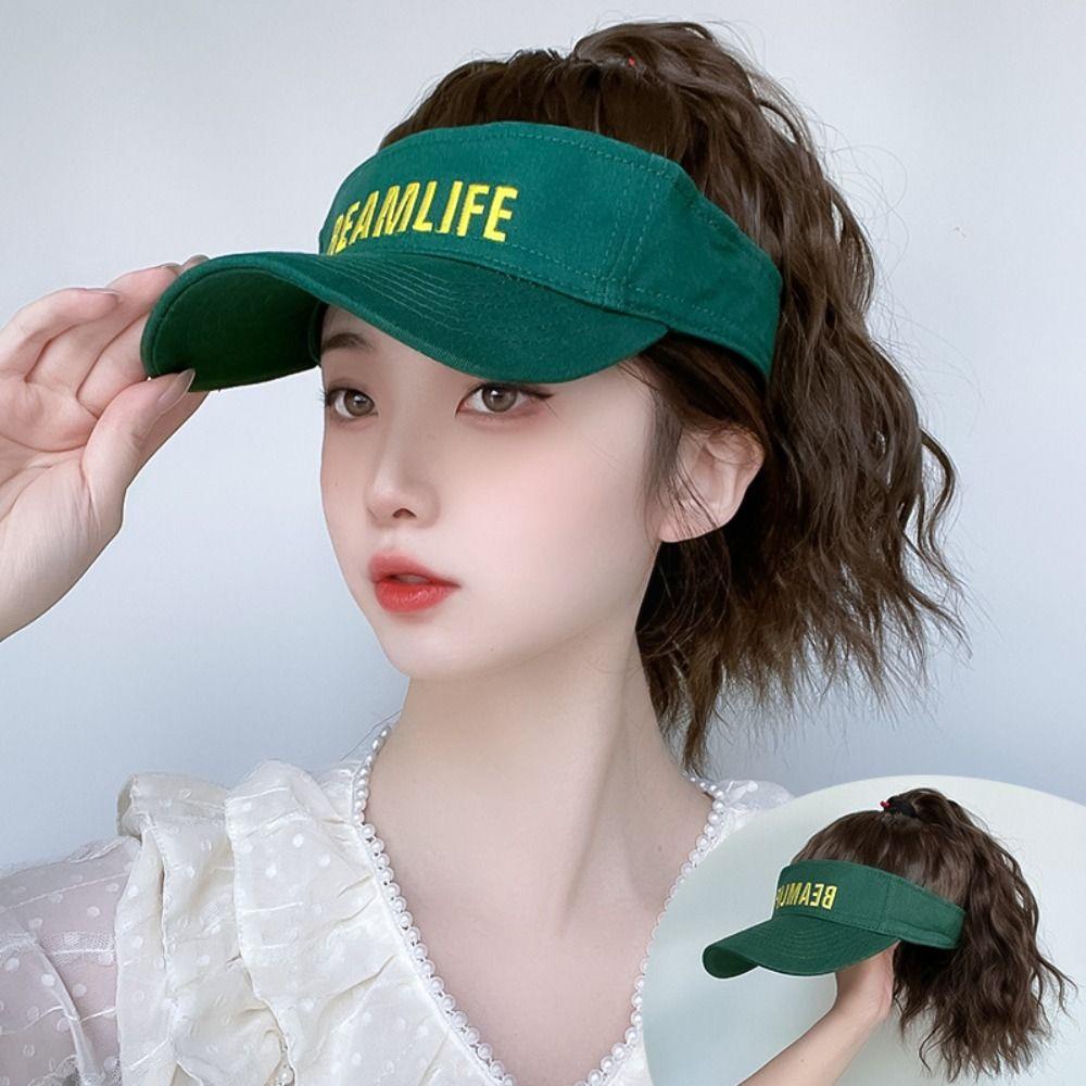 Tóc Giả Màu Đen Tự Nhiên 1 Kiểu Bóng Chày Cách Nhiệt Thời Trang Mùa Hè Cho Nữ