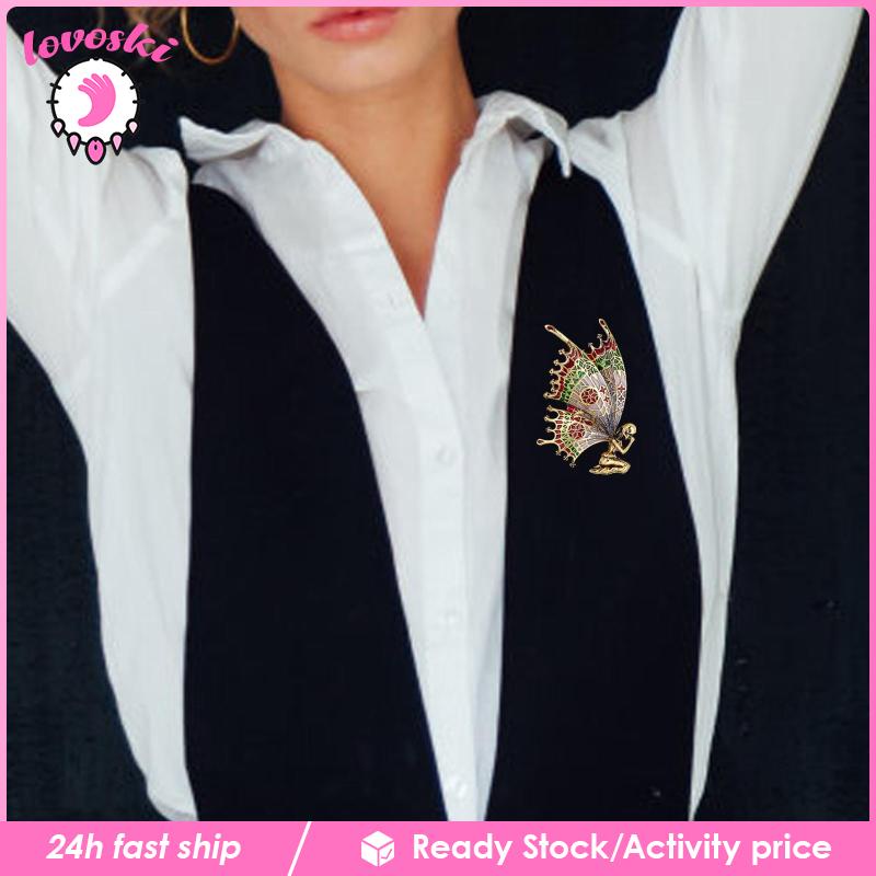 Ghim Cài Áo Hình Trái Tim Đính Đá Thời Trang Cho Nữ