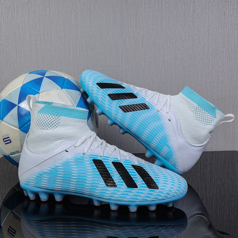 Messi 10 TF Móng tay gãy cao Giày bóng đá Dành cho người lớn Kích thước 35-45 Giày Futsal sân cỏ trong nhà ngoài trời cho trẻ em Phần trên không thấm nước