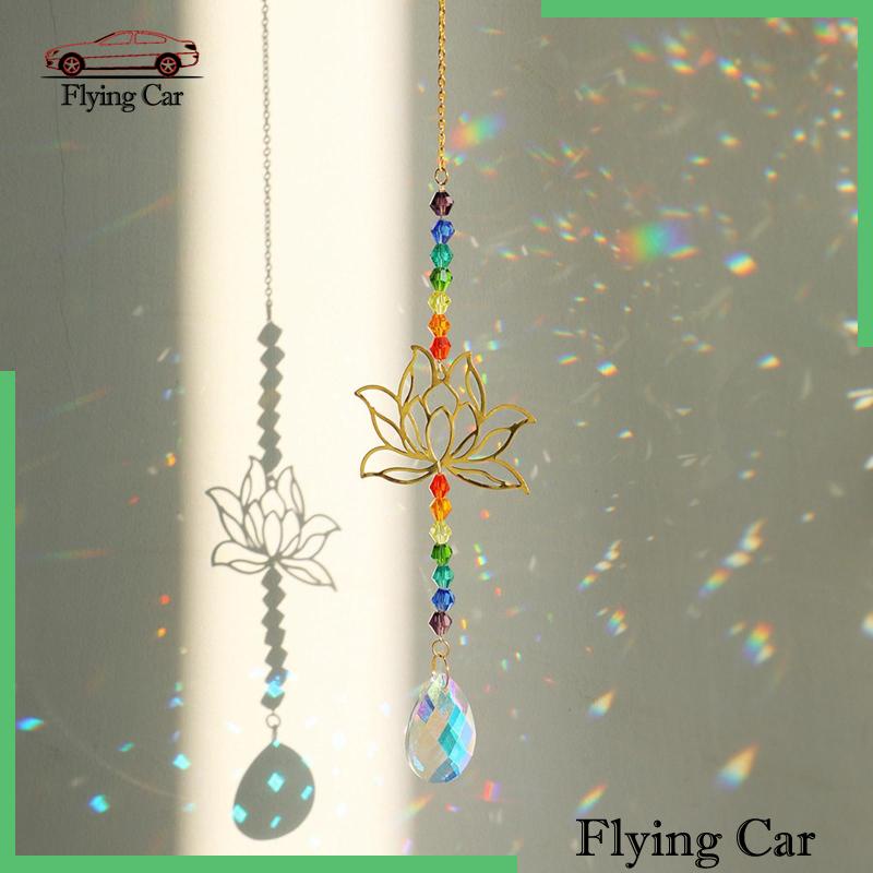 [Lzdjfmy2] Chuông Gió Lăng Kính Thủ Công Mặt Trời Treo Trang Trí