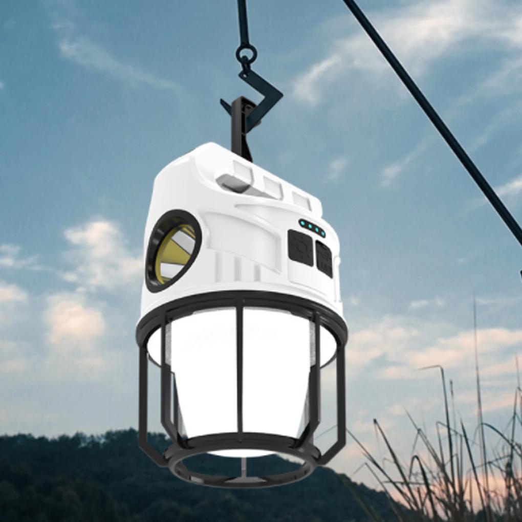 Đèn Pin LED Sạc Cổng USB Dùng Khi Đi Cắm Trại / Câu Cá / Leo Núi