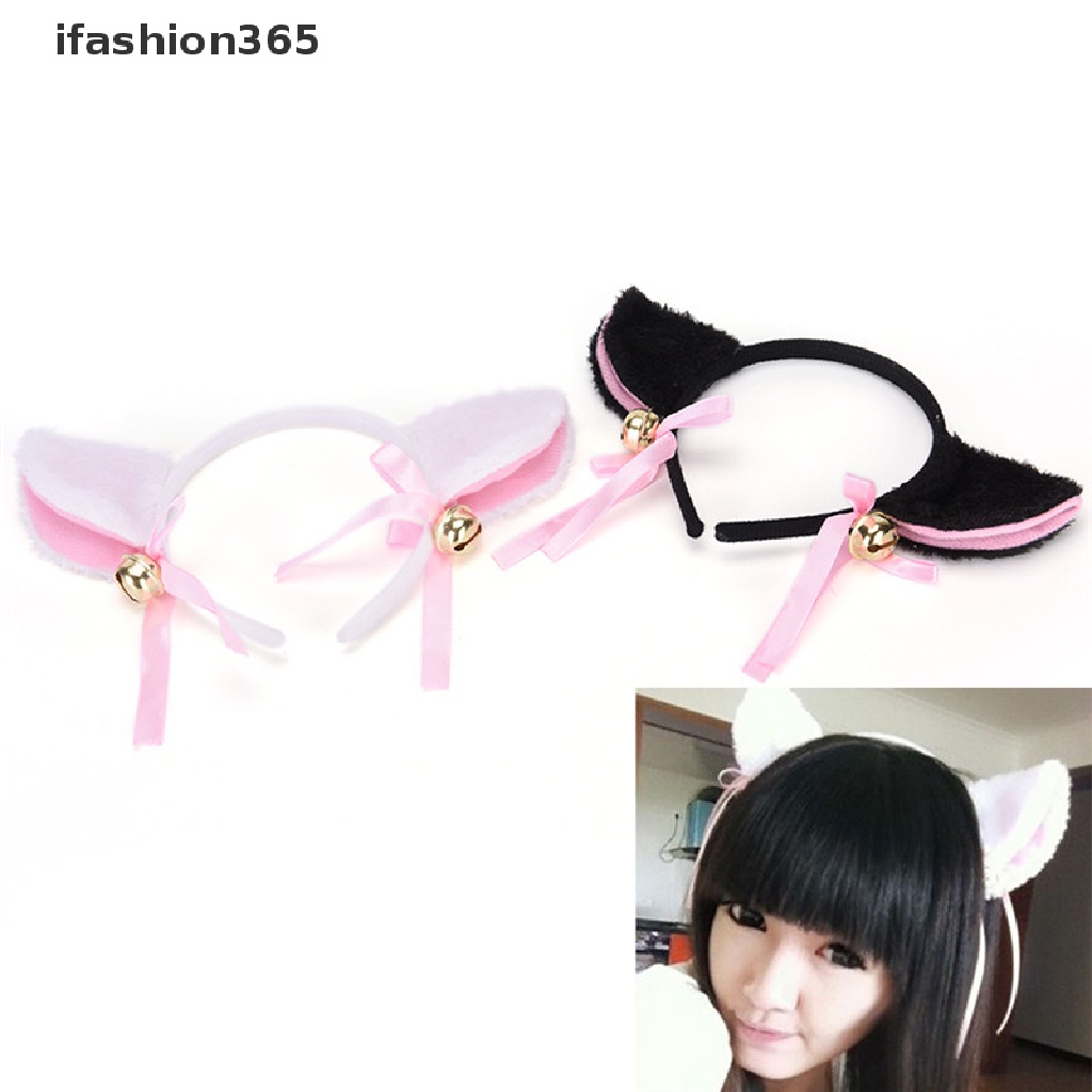 Băng Đô Cài Tóc Hình Tai Mèo Bằng Lông Thời Trang 2017 Dành Cho Bạn Nữ ifashion365
