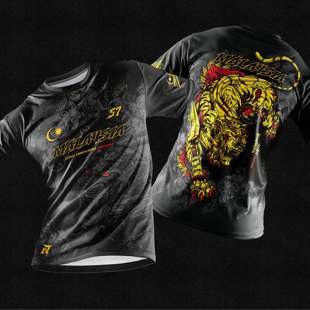 (Hàng Sẵn Sàng) Áo Thun BAJU RATA MERDEKA 57 | Áo Thun Thể Thao Cao Cấp Cho Nam