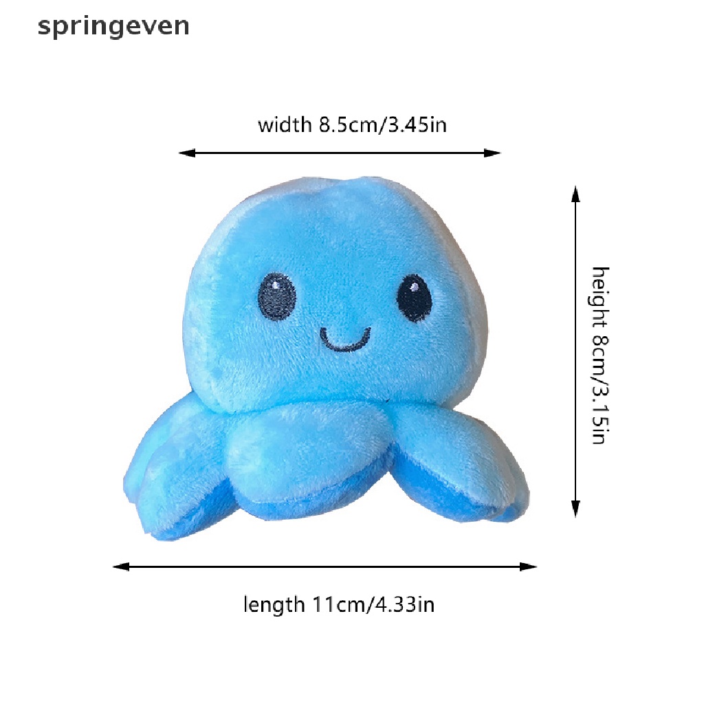 Móc Khóa Hình Bạch Tuộc Nhồi Bông Mềm Mại Đáng Yêu