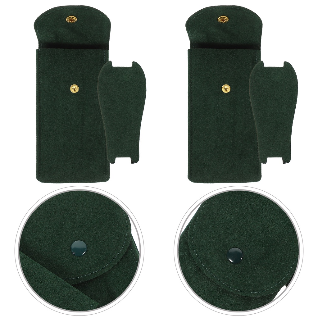 Reloj Set 2 Túi Đựng Đồng Hồ Đơn Bằng Lông Cừu Đính Ngọc Trai Trang Trí Para Hombre Dành Cho Bạn Nữ Mang Theo Du Lịch