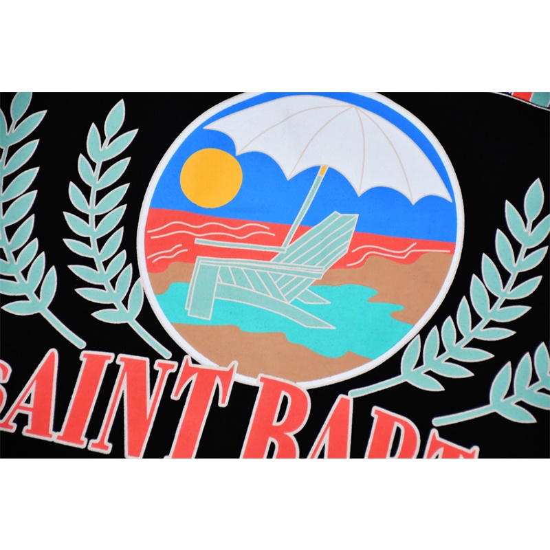 Áo Thun Cotton Tay Ngắn Plus Size Unisex In Hình Bãi Biển Nhiệt Đới