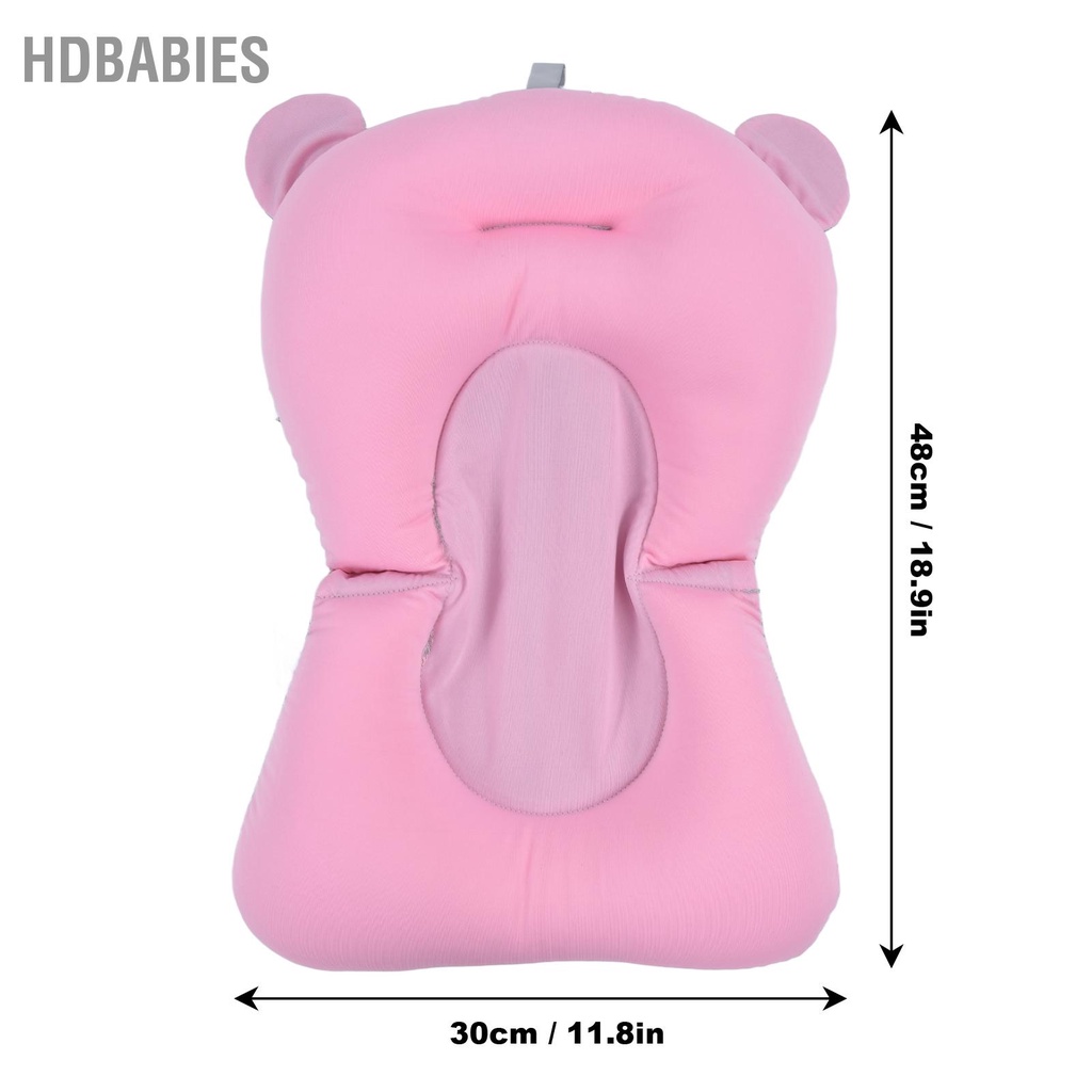Đệm Tắm Mềm Mại Co Giãn Thoát Nước Nhanh Bảo Vệ Đầu Thiết Kế Khóa Cài Dành Cho Em Bé