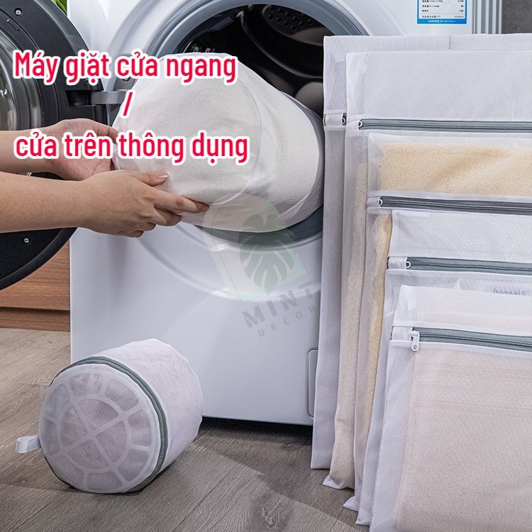 Túi giặt túi lưới giặt đồ MINT DECOR   bảo vệ quần áo giày dép nội y trong máy giặt  gia dụng tiện lợi